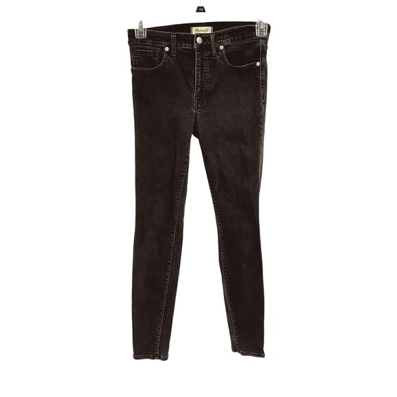Madewell Denim - Madewell 9" High Rise Skinny Jeans Faded Black Size 29.‎